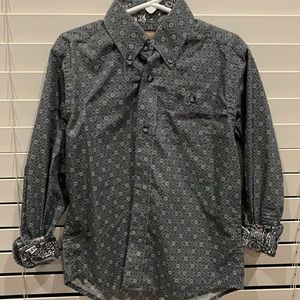 Boys Western Wrangler (S) button up shirt!
